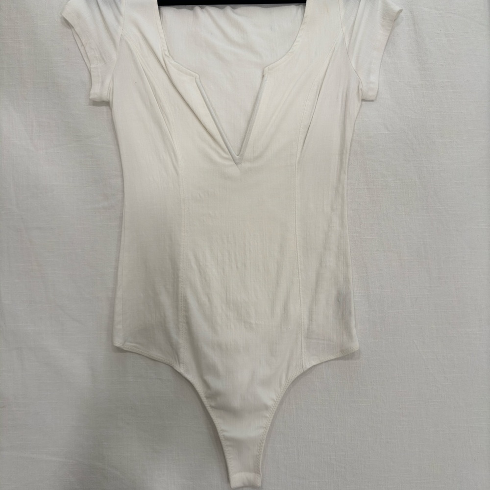 Free people White Short Sleeve Bodysuit
